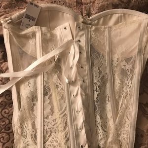 White/Beige corset